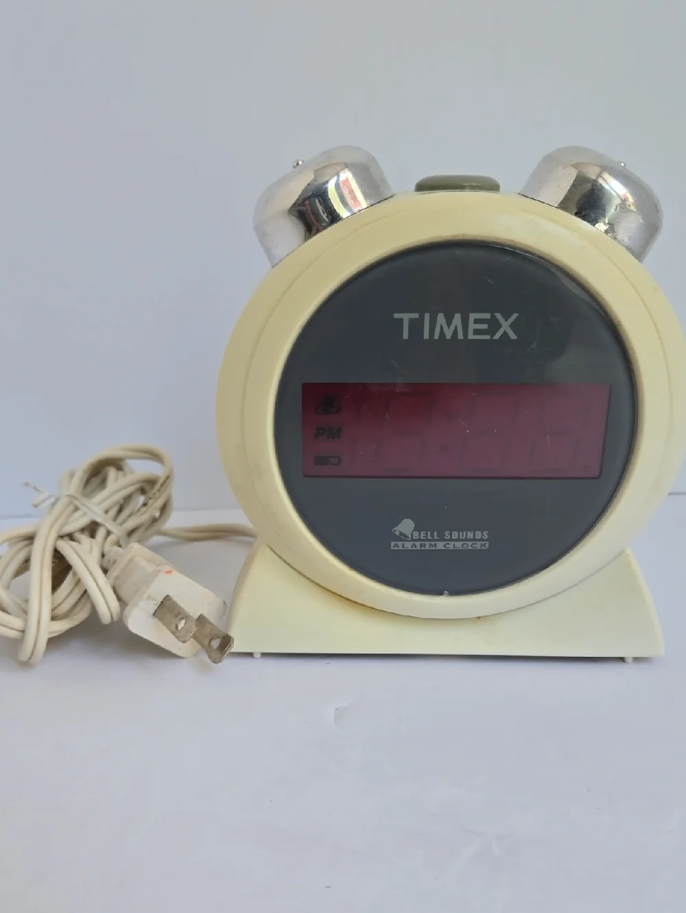 Vtg Sunbeam Electric Alarm Clock Lighted Dial And Timex Bell Sounds T127 White